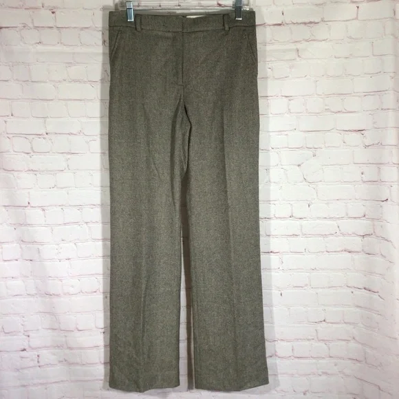 J. Crew Wool Blend Pants - Size 6 - Picture 1 of 8